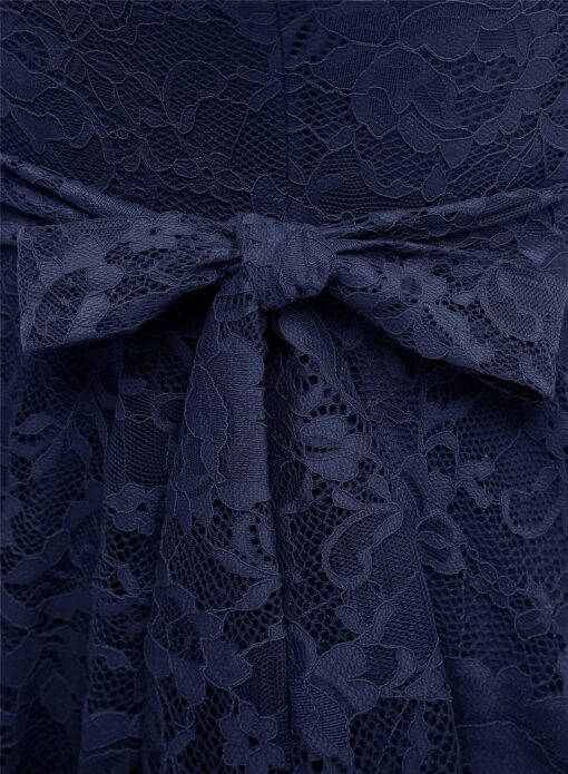 Robe De Mariée Simple Courte Blanche – Image 9