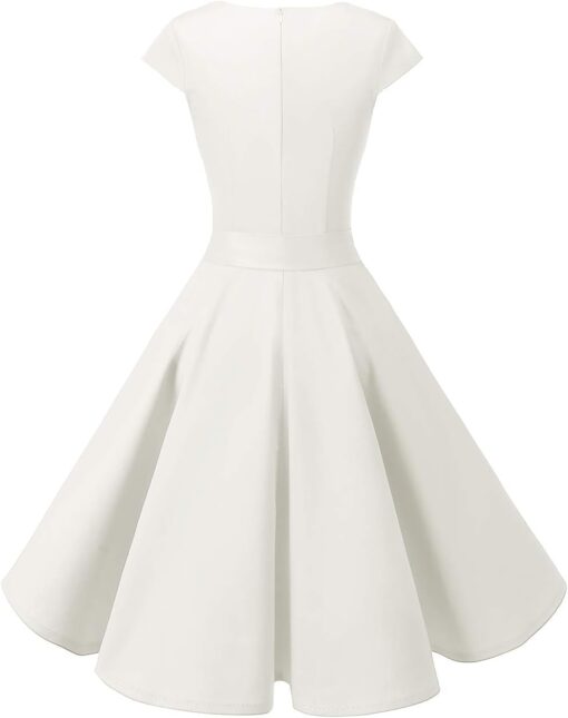 Robe De Mariée Courte En Tulle Blanche – Image 4