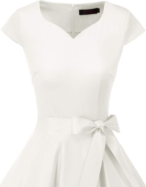 Robe De Mariée Courte En Tulle Blanche – Image 6