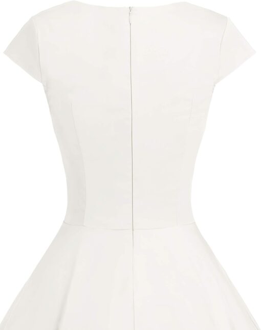 Robe De Mariée Courte En Tulle Blanche – Image 8