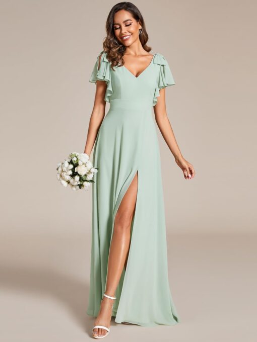 Robe De Mariée 2 En 1 Originale Courte Blanche – Image 7