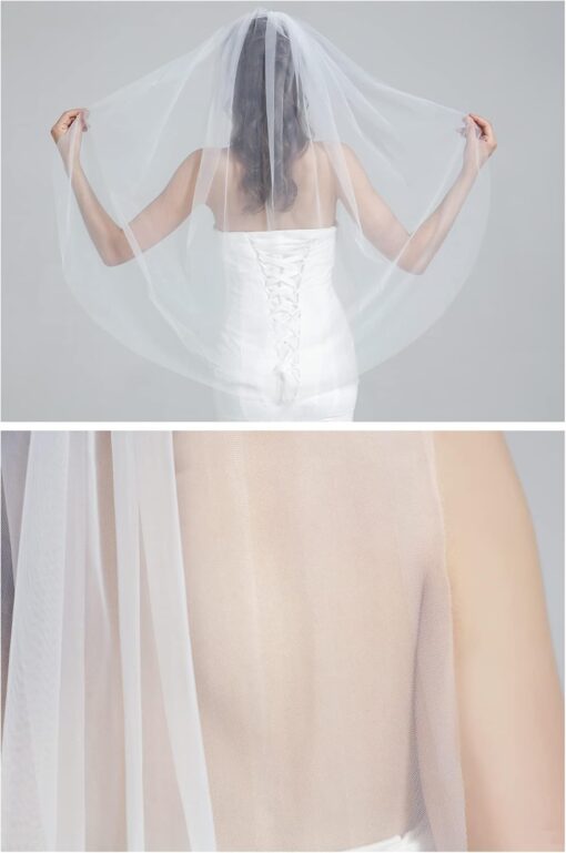 Robe De Mariée Courte Et Chic Blanche – Image 5