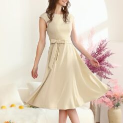 Robe De Mariée Courte Manches Longues Blanche image 12 | Soirée Blanche