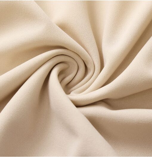 Robe De Mariée Courte Manches Longues Blanche – Image 7