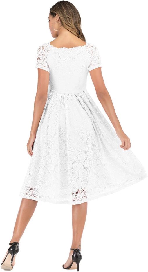 Robe De Mariée Courte Devant Avec Traine – Image 8