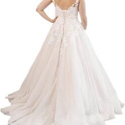 Robe De Mariée Simple Et Chic Avec Dentelle Blanche image 8 | Soirée Blanche Robe De Mariée Simple Et Chic Avec Dentelle Blanche image 7 | Soirée Blanche