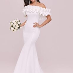 Robe de mariée sirène en dentelle florale avec manches en tulle détachables image 17 | Soirée Blanche Robe de mariée sirène en dentelle florale avec manches en tulle détachables image 16 | Soirée Blanche