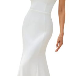 Robe De Mariée Fourreau A Dentelle Florale image 8 | Soirée Blanche