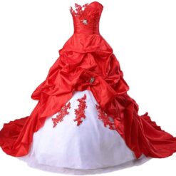Robe De Mariée Rouge image 8 | Soirée Blanche