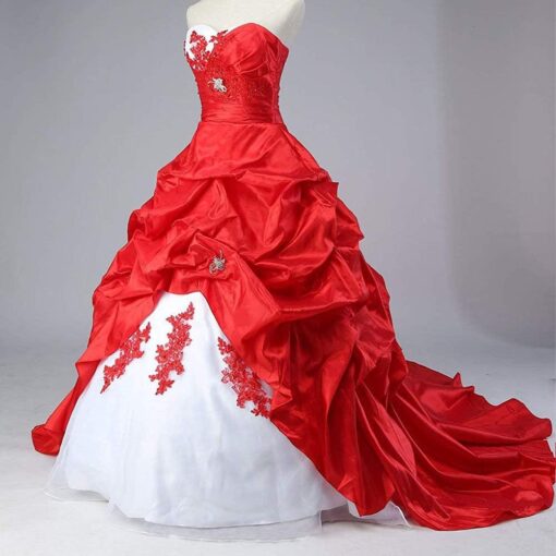Robe De Mariée Rouge – Image 4