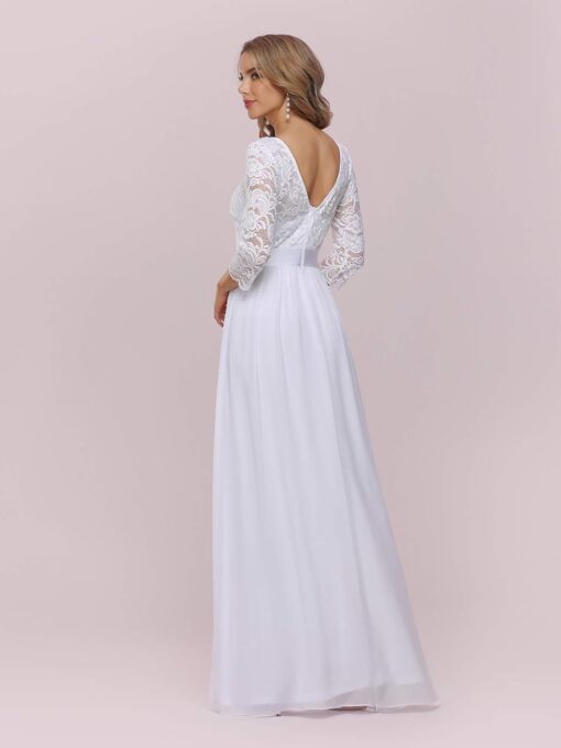 Robe De Mariée Princesse Col Bardot – Image 3