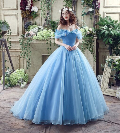 Robe De Mariée Princesse Col V Blanche – Image 8