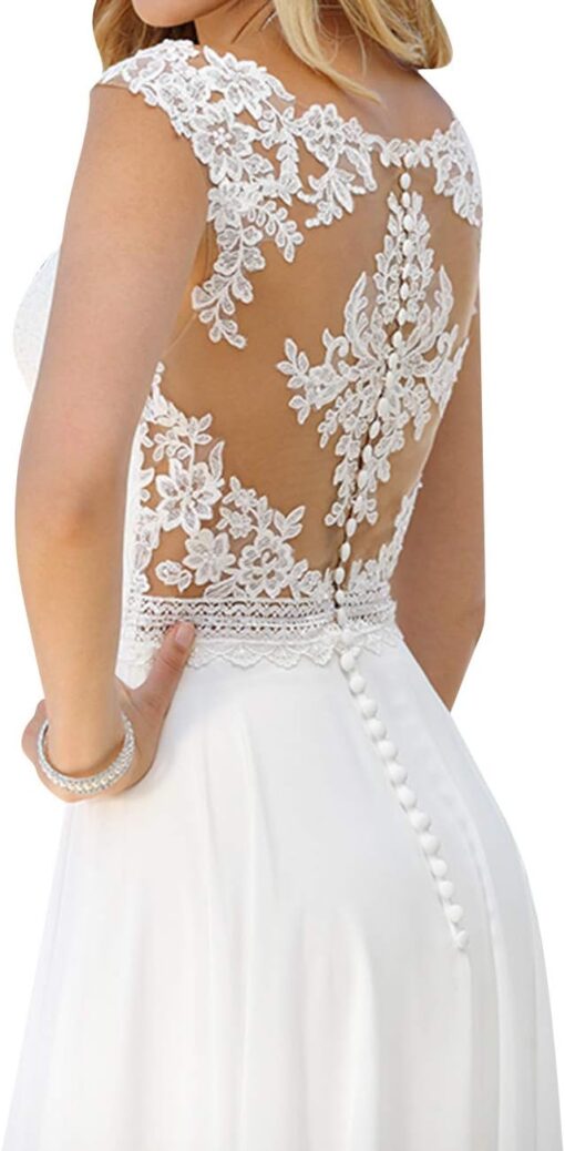 Robe De Mariée Princesse Scintillante Blanche – Image 3