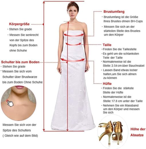 Robe De Mariée Princesse Scintillante Blanche – Image 5