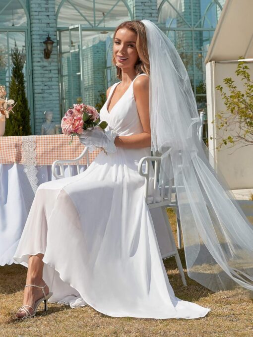 Robe De Mariée Epaule Dénudée – Image 6
