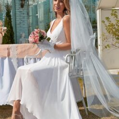 Robe De Mariée Princesse Blanche Avec Perles image 17 | Soirée Blanche