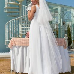 Robe De Mariée Princesse Blanche Avec Perles image 21 | Soirée Blanche