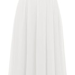 Robe de mariée en satin perlé à décolleté en V profond et poches en ligne A image 13 | Soirée Blanche Robe de mariée en satin perlé à décolleté en V profond et poches en ligne A image 12 | Soirée Blanche