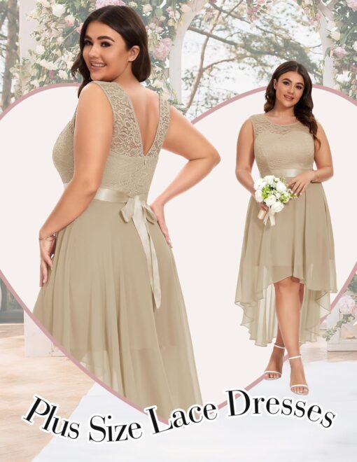 Robe De Mariée En Dentelle A Encolure – Image 5