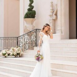 Robe De Mariée Dentelle Bohème Chic image 10 | Soirée Blanche