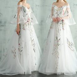 Robe De Mariée Princesse Bohème Chic image 17 | Soirée Blanche