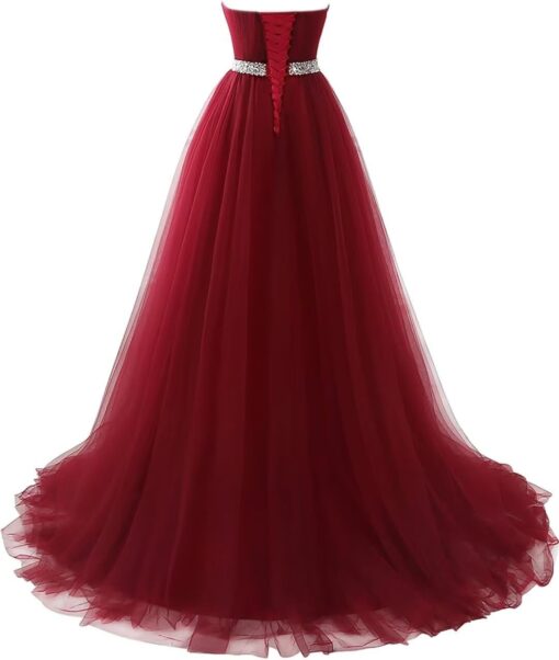 Robe De Mariée En Dentelle A Encolure – Image 3