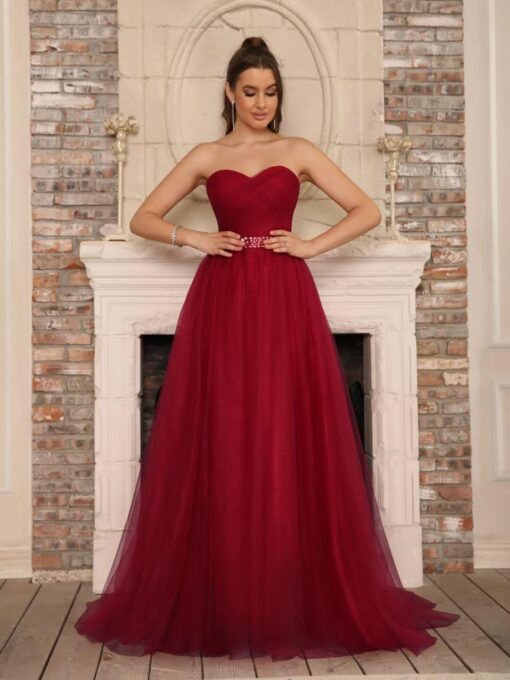 Robe De Mariée En Dentelle A Encolure – Image 6