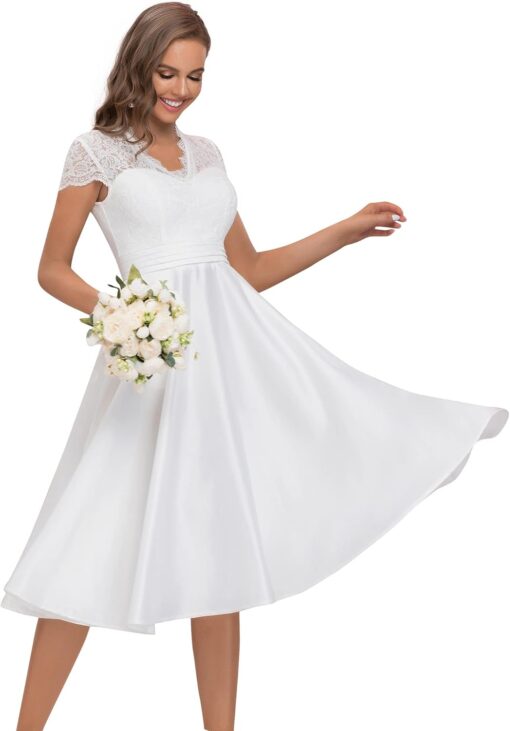 Robe De Mariée Grecque Blanche – Image 2