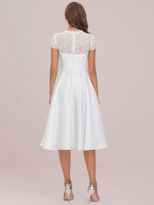 Robe De Mariée Grecque Blanche – Image 3