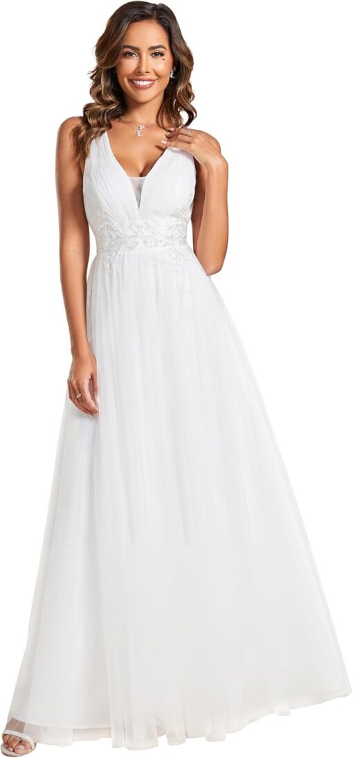 Robe De Mariée Champêtre Blanche – Image 2