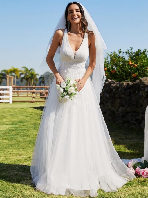 Robe De Mariée Champêtre Blanche – Image 6