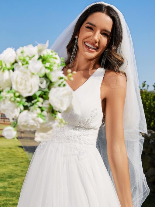 Robe De Mariée Champêtre Blanche – Image 7
