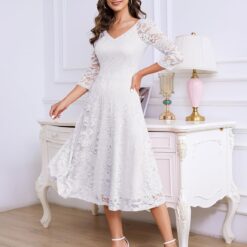 Robe De Mariée Courte Avec Traîne image 10 | Soirée Blanche