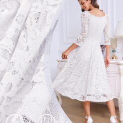 Robe De Mariée Courte Avec Traîne image 14 | Soirée Blanche