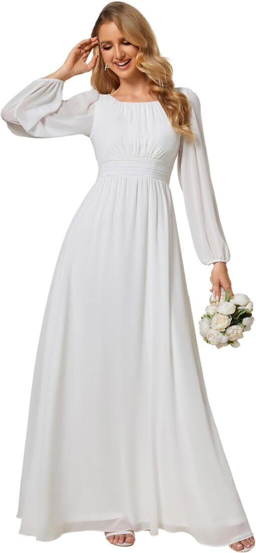 Robe De Mariée Blanche – Image 2