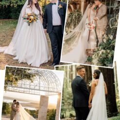 Robe de mariée simple à motifs floraux pailletés image 15 | Soirée Blanche