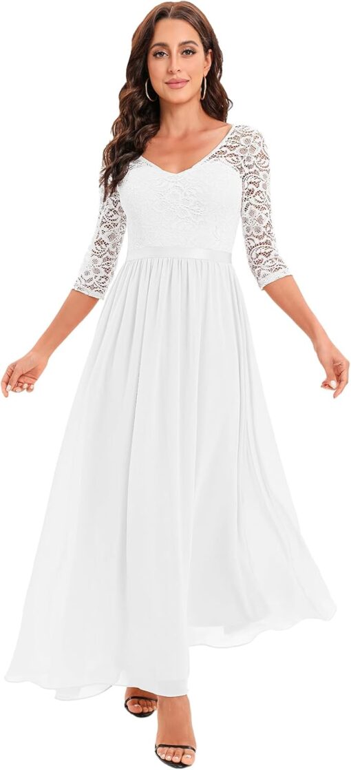 Robe de mariée en tulle avec corset rose nude – Image 2