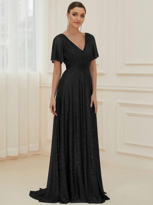 Robe de mariée A en dentelle simple avec jupe en mousseline de soie – Image 7