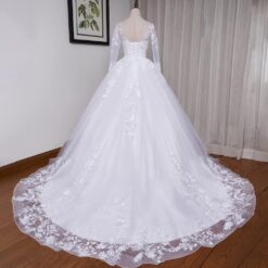 Robe De Mariée fendue avec ceinture tissu image 17 | Soirée Blanche