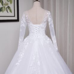 Robe De Mariée fendue avec ceinture tissu image 21 | Soirée Blanche