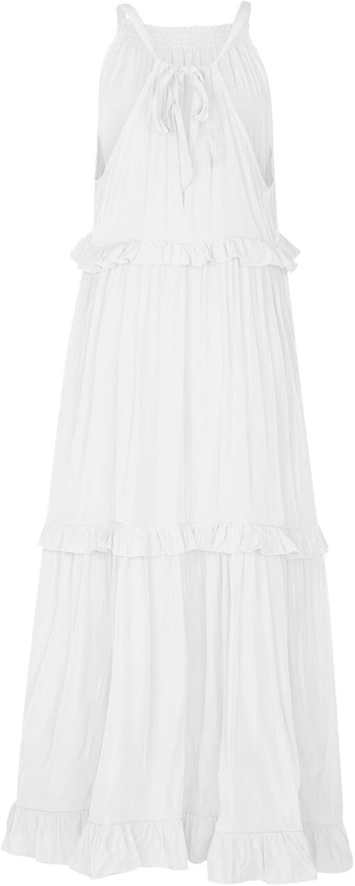 Maxi Robe Blanche Boheme – Image 4