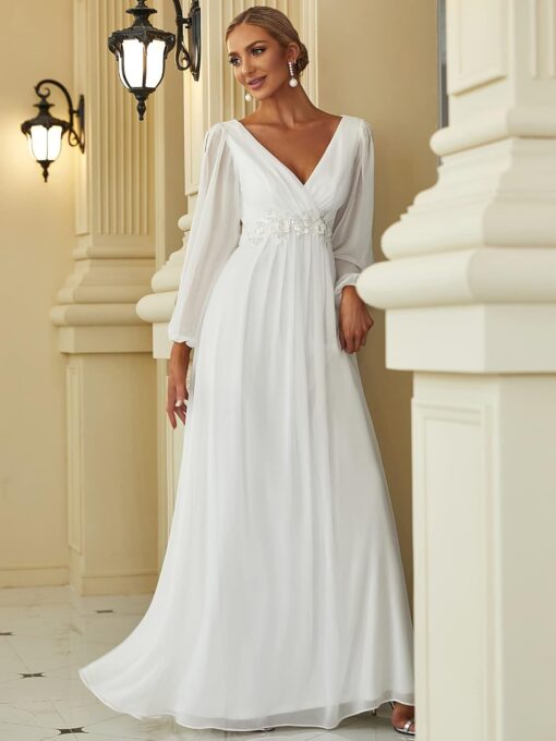Robe De Soirée Blanche Grande Taille – Image 6