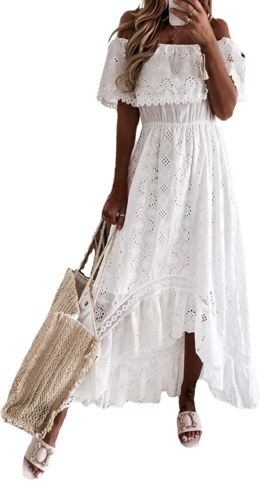 Robe Longue Femme Blanche – Image 2
