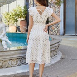 Robe Blanche Mousseline Courte image 9 | Soirée Blanche