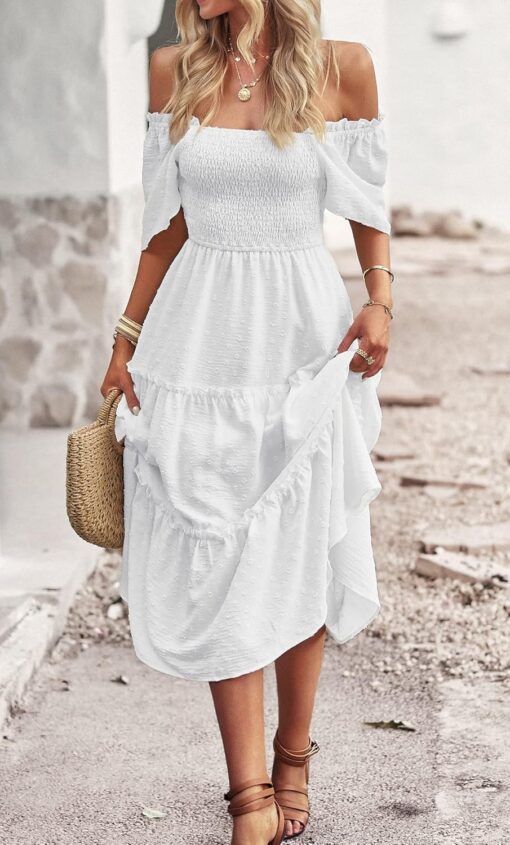 Robe Femme Blanche Longue – Image 4
