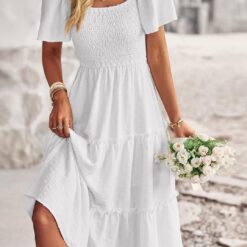 Robe Femme Blanche Longue image 14 | Soirée Blanche