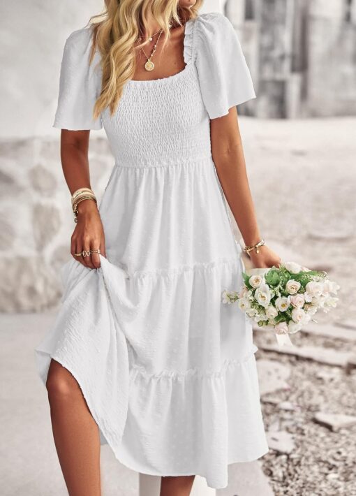 Robe Femme Blanche Longue – Image 5