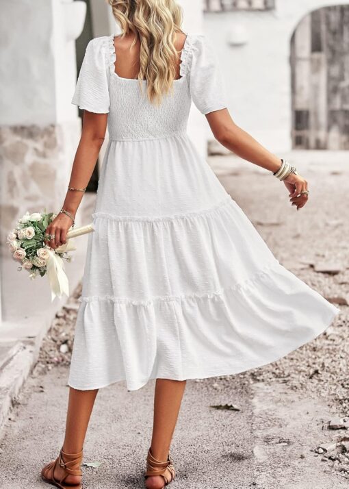 Robe Femme Blanche Longue – Image 6