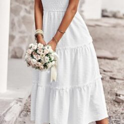 Robe Femme Blanche Longue image 18 | Soirée Blanche