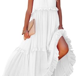 Robe Blanche Évasée Longue image 10 | Soirée Blanche